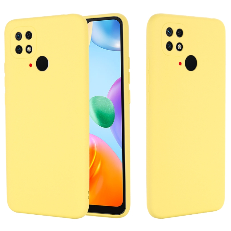RUBBER Védőburkolat Xiaomi Redmi 10C sárga akciós termékkép 1