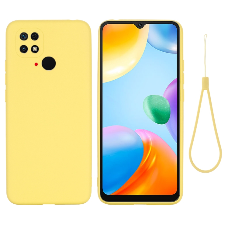 RUBBER Védőburkolat Xiaomi Redmi 10C sárga termék 2. képe