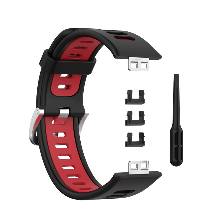 KÉTSZÍNES szíj Huawei karóra Fit fekete-piros termék 2. képe