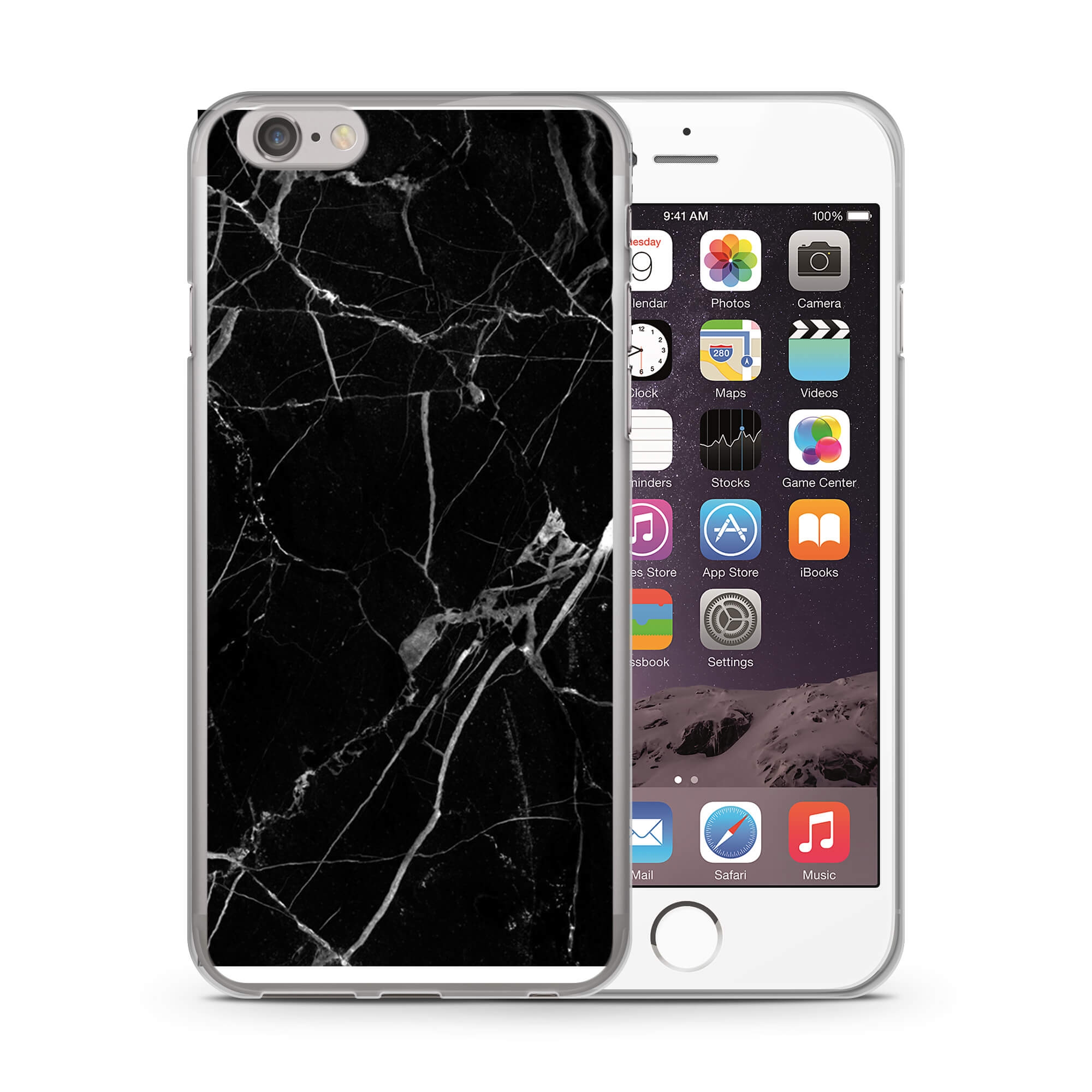 PROTEMIO MY ART kryt Apple iPhone 6 / 6S BLACK MARBLE (142) akciós termékkép 1