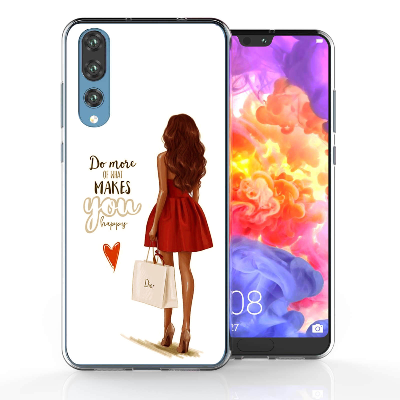 PROTEMIO MY ART obal Huawei P20 Pro RED DRESS (137) akciós termékkép 1