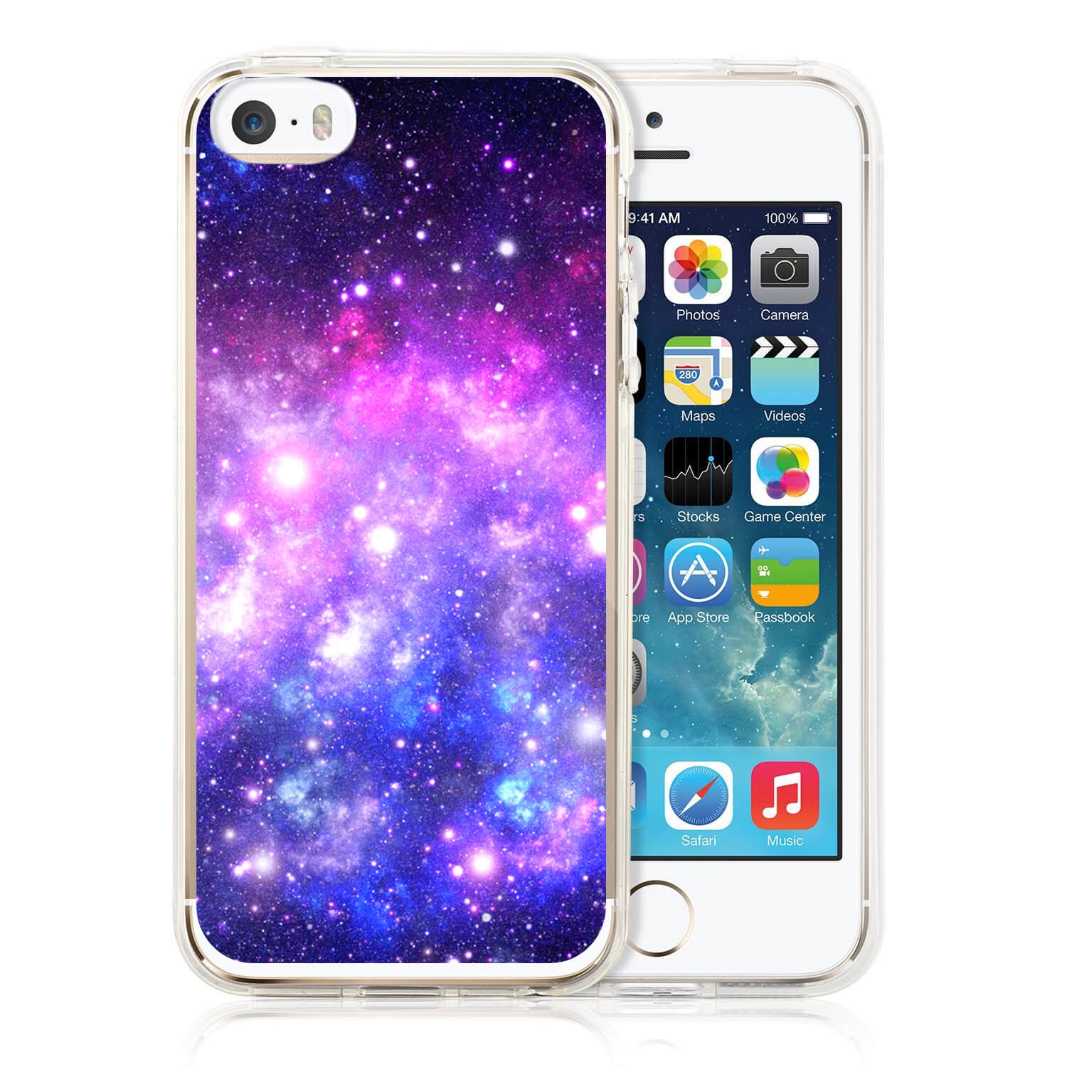 PROTEMIO MY ART kryt Apple iPhone 5 / 5S / SE GALAXY (015) akciós termékkép 1