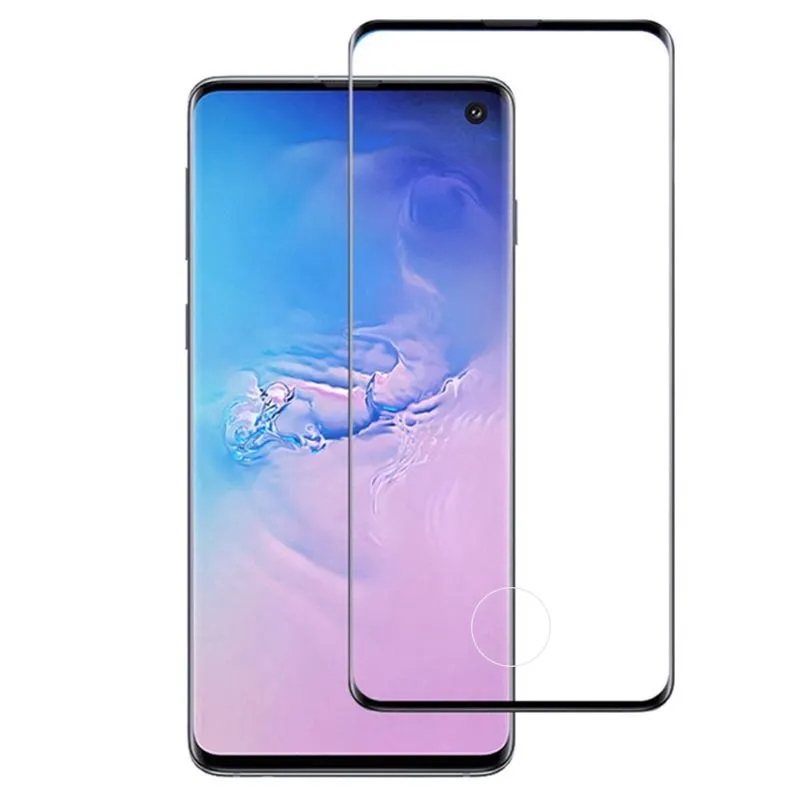 3D Edzett üveg Samsung Galaxy S10 fekete akciós termékkép 1