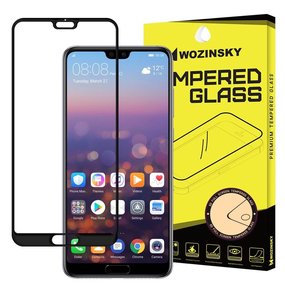 3D Edzett üveg Huawei P20 Pro fekete akciós termékkép 1