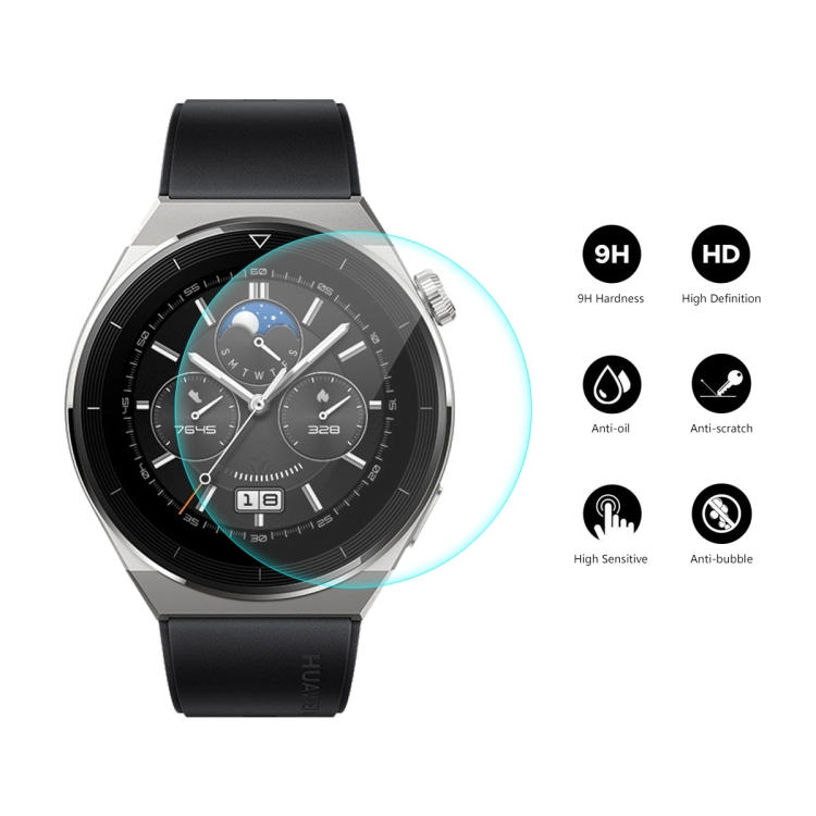 ENKAY Edzett védőüveg Huawei Watch GT 3 Pro 46mm-hez termék 2. képe