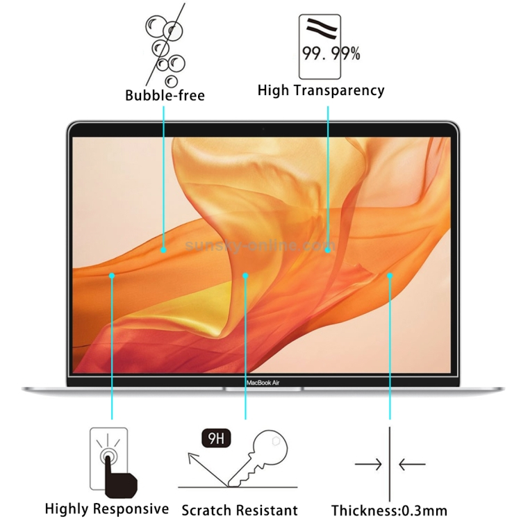 Edzett üveg MacBook Air 13" A1932-hez termék 2. képe