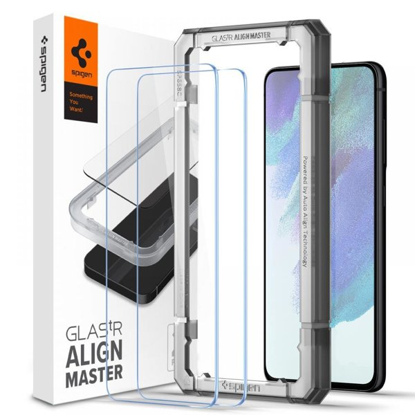SPIGEN ALM GLAS.tR 2x Edzett üveg Samsung Galaxy S21 FE 5G akciós termékkép 1