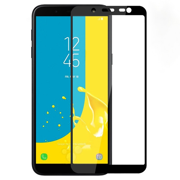 3D Edzett üveg Samsung Galaxy J6 Plus (J610) fekete akciós termékkép 1