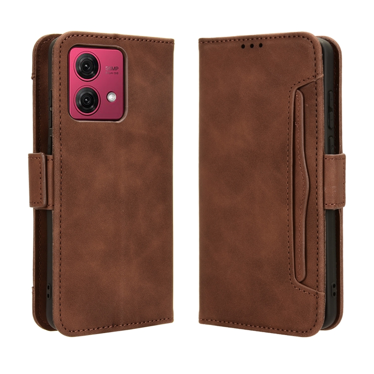 SLOT Motorola Moto G84 5G pénztárca borító barna akciós termékkép 1