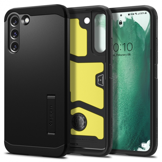 SPIGEN TOUGH ARMOR Samsung Galaxy S22 5G fekete akciós termékkép 1