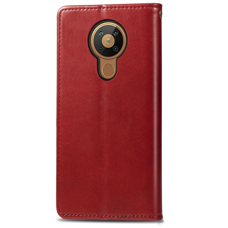 LEATHER BUCKLE Pénztárca Nokia 5.3 piros termék 2. képe