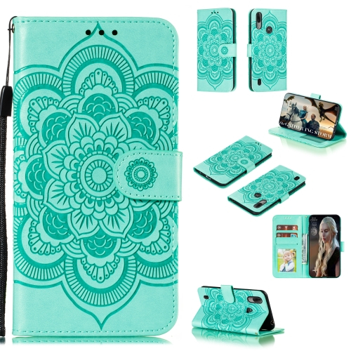 ART Pénztárca borító Motorola Moto E6S LOTUS zöld akciós termékkép 1
