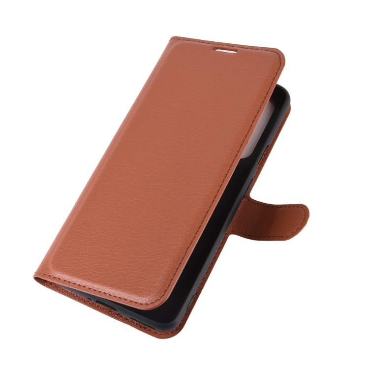 LITCHI Pénztárcahuzat OnePlus Nord barna termék 2. képe