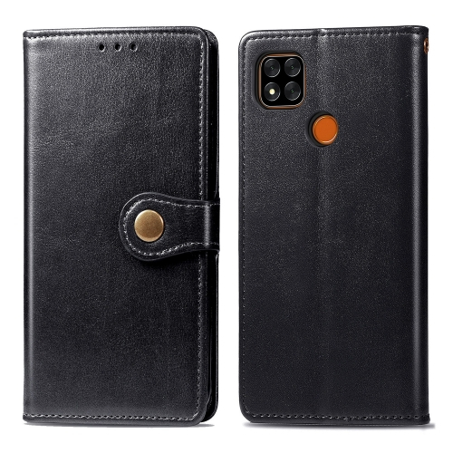 LEATHER BUCKLE Wallet esetében Xiaomi Redmi 9C fekete akciós termékkép 1