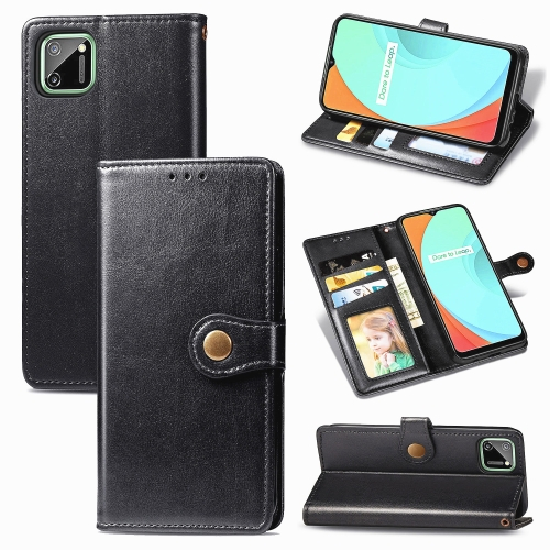 LEATHER BUCKLE Wallet esetében Realme C11 fekete termék 2. képe