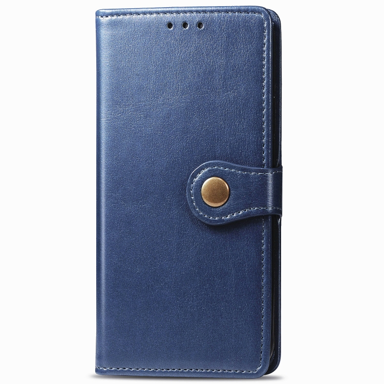 LEATHER BUCKLE Wallet esetében Realme C11 kék akciós termékkép 1
