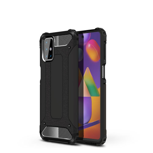TOUGH védőburkolat Samsung Galaxy M31s fekete akciós termékkép 1