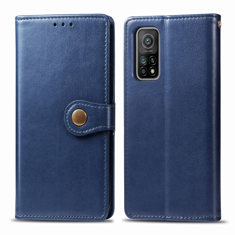 LEATHER BUCKLE Wallet Xiaomi Mi 10T / 10T Mi Pro kék akciós termékkép 1