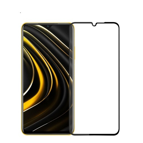 3D Edzett üveg Xiaomi Poco M3 / Redmi 9T fekete akciós termékkép 1