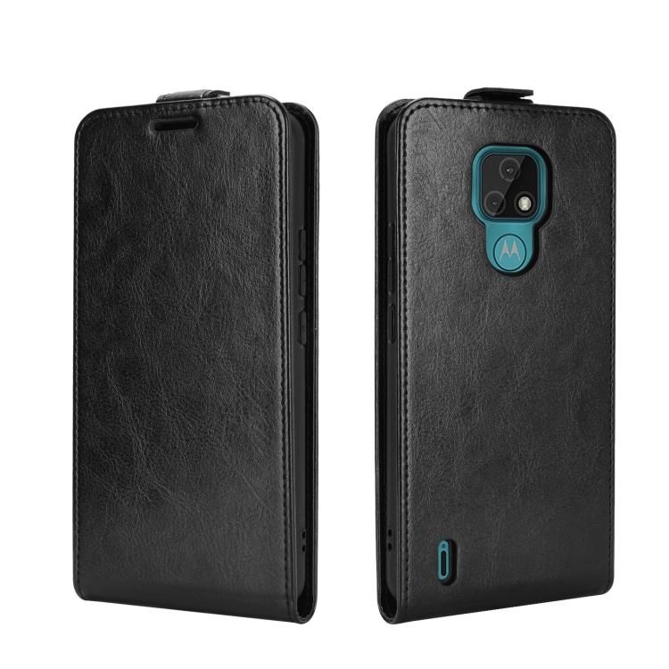 Összecsukható tok Motorola Moto E7 fekete termék 2. képe