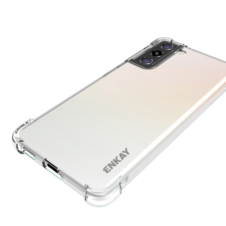 ENKAY Átlátszó borító + 3D üveg Samsung Galaxy S21 5G termék 2. képe