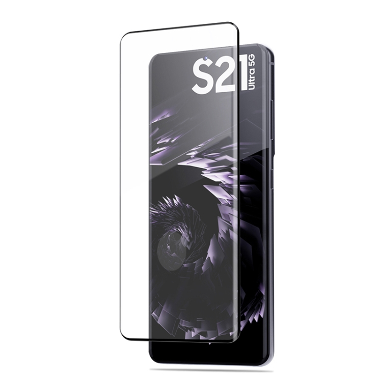 3D edzett üveg Samsung Galaxy S21 Ultra 5G fekete termék 2. képe