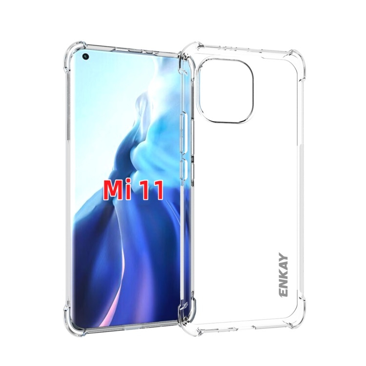 ENKAY Átlátszó borítás + védőfólia Xiaomi Mi 11 termék 2. képe