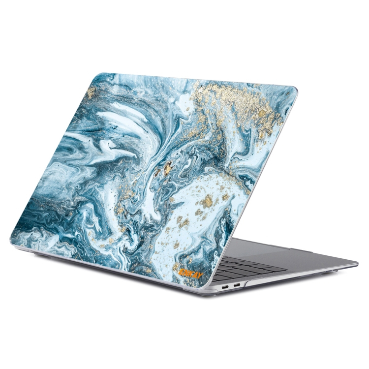 ENKAY MARBLE tok MacBook Air 13" A1932 / A2179 / A2337 DARK BLUE számítógéphez akciós termékkép 1