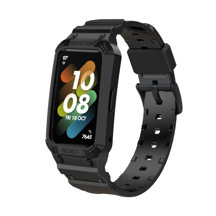 GLACIER Védőtok pánttal Huawei Band 6 / 7 / Honor Band 6 fekete akciós termékkép 1
