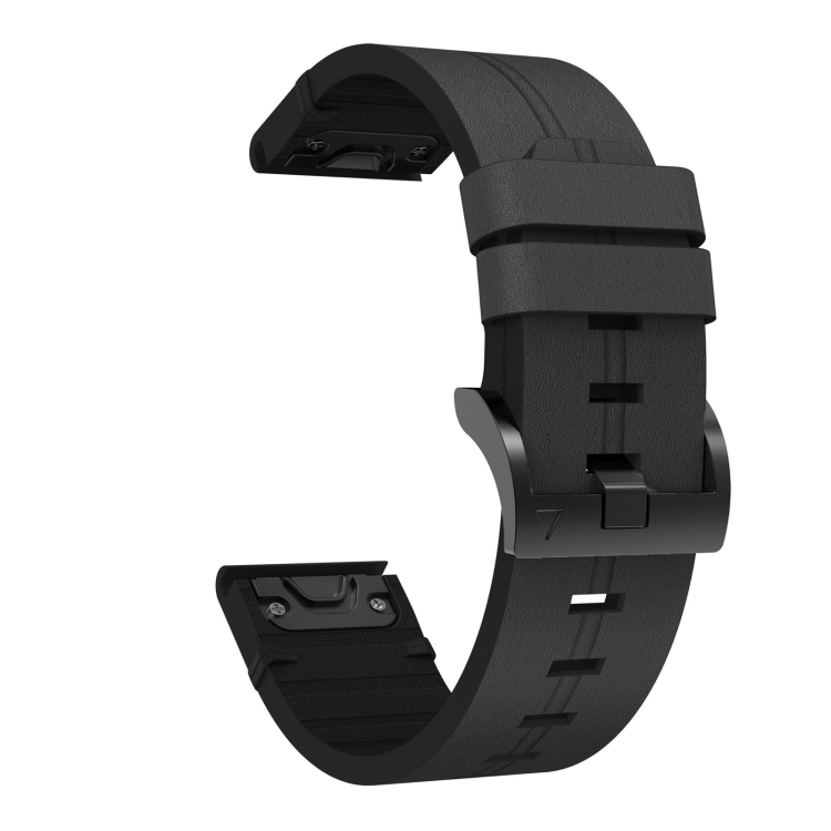 LEATHER Bőrszíj Garmin Fenix 7S / 7S Pro / 7S Solar / 7S zafír fekete termék 2. képe