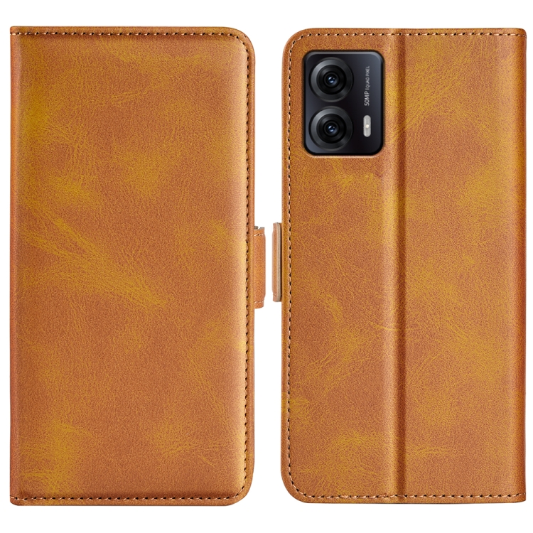 SIDE Wallet tok Motorola Moto G53 5G világosbarna akciós termékkép 1