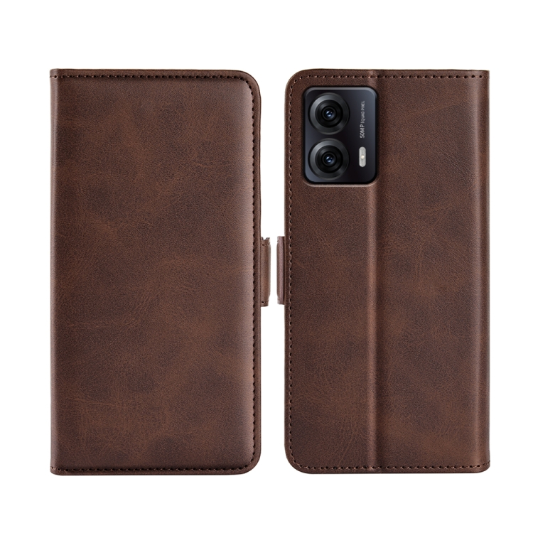 SIDE Wallet tok Motorola Moto G53 5G sötétbarna akciós termékkép 1