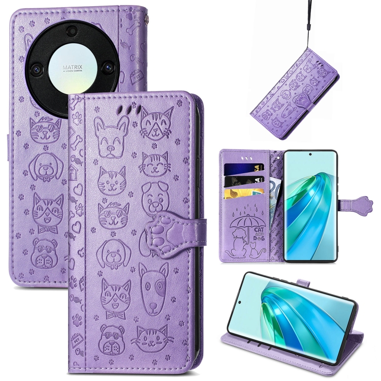 ART ANIMALS Honor Magic5 Lite lila pénztárcahuzat termék 2. képe