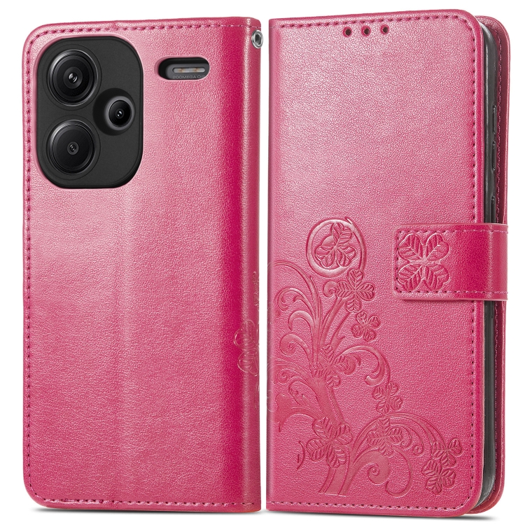 ART FLOWER S Pénztárcahuzat Xiaomi Redmi Note 13 Pro+ 5G készülékhez sötét rózsaszín akciós termékkép 1