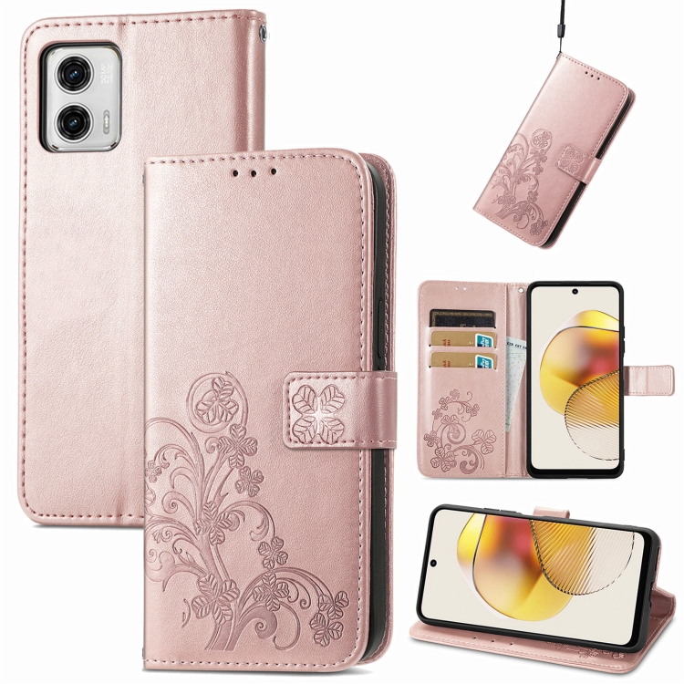 ART FLOWERS Pénztárcahuzat Motorola Moto G73 5G világos rózsaszín termék 2. képe