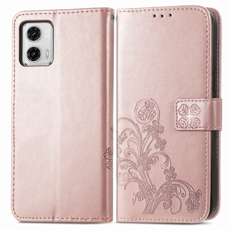 ART FLOWERS Pénztárcahuzat Motorola Moto G73 5G világos rózsaszín akciós termékkép 1