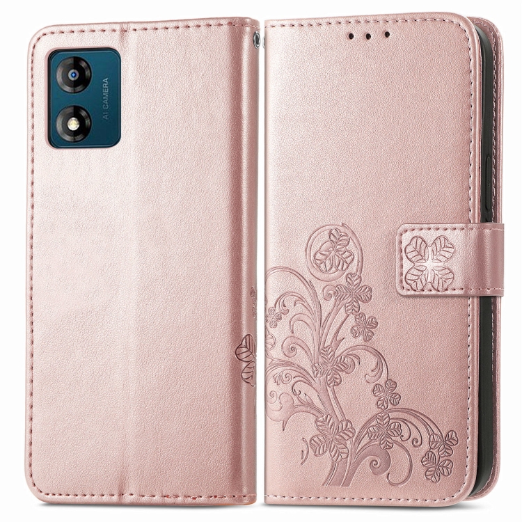 ART FLOWERS Pénztárcahuzat Motorola Moto E13 világos rózsaszín akciós termékkép 1