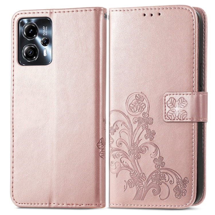ART FLOWERS Pénztárcahuzat Motorola Moto G13 / G23 világos rózsaszín akciós termékkép 1