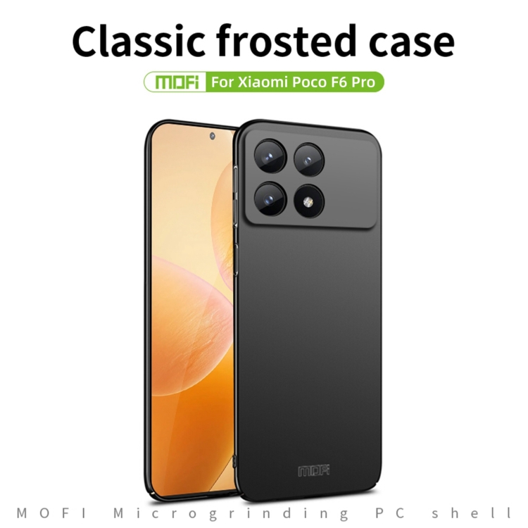 MOFI Műanyag borítás Xiaomi Poco F6-hoz Pro fekete termék 2. képe