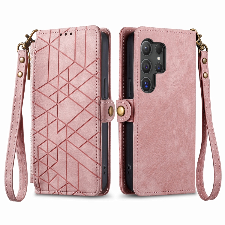 GEOM Wallet tok Samsung Galaxy S24 Ultra 5G pinkhez akciós termékkép 1