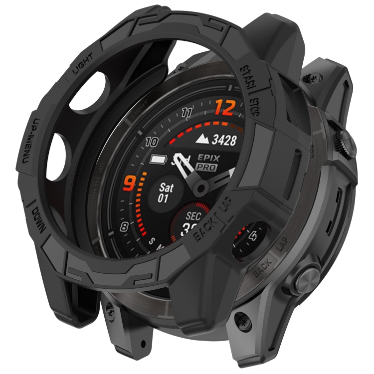 TPU HALF COVER Borító Garmin Fenix 7X / 7X Pro fekete akciós termékkép 1