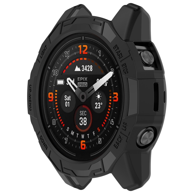 TPU HALF COVER Borító Garmin Fenix 7X / 7X Pro fekete termék 2. képe
