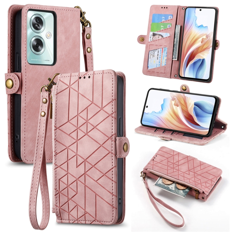 GEOM Wallet tok Oppo A79 5G rózsaszínhez termék 2. képe