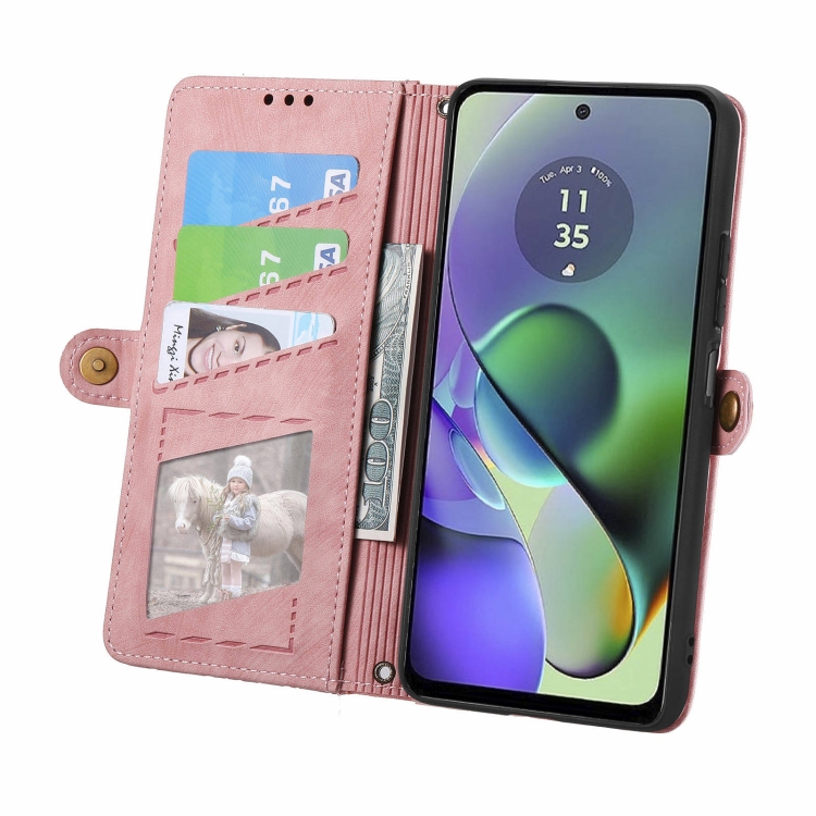 GEOM pénztárca tok Oppo Reno11 F 5G rózsaszín termék 2. képe