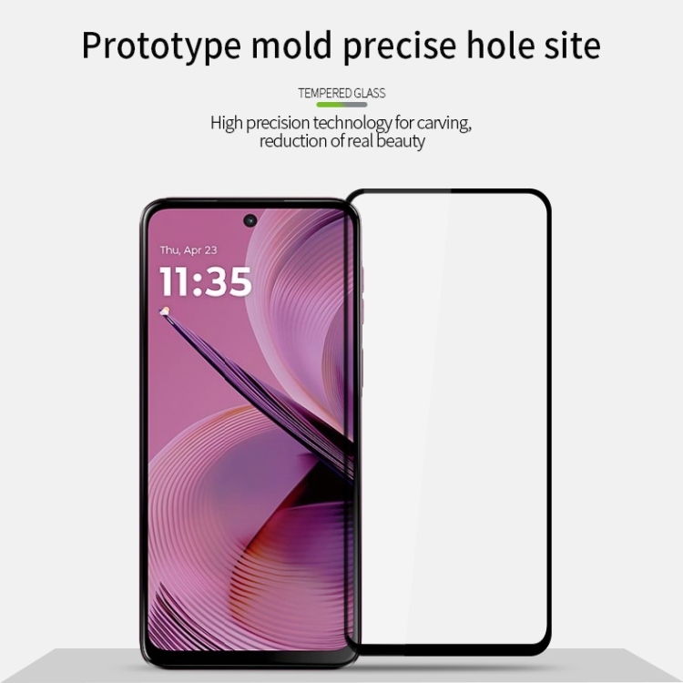 3D Edzett védőüveg a Motorola Moto-hoz G55 5G termék 2. képe