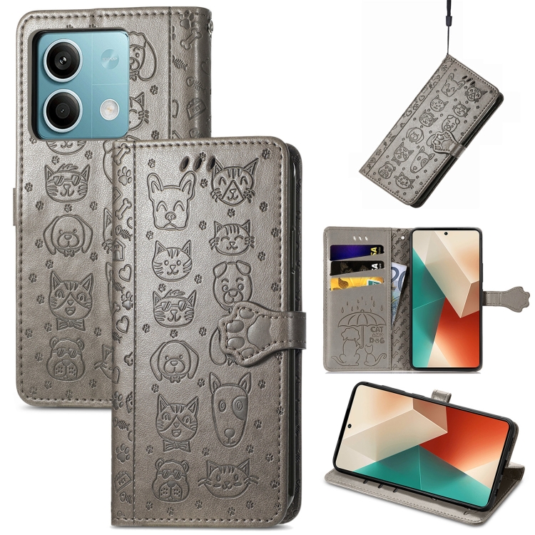ART ANIMALS Xiaomi Redmi Note 13 5G pénztárcahuzat szürke színű termék 2. képe