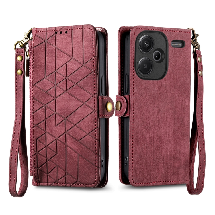 GEOM Wallet tok Xiaomi Redmi Note 13 Pro+ 5G piros telefonhoz akciós termékkép 1