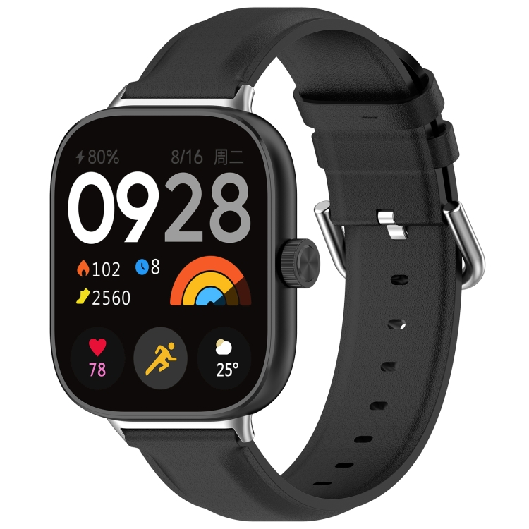 LEATHER Bőrszíj Xiaomi Redmi Watch 5 fekete akciós termékkép 1