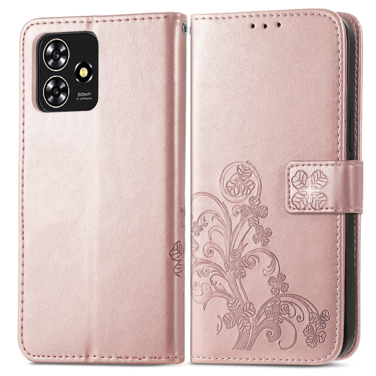 ART FLOWERS Pénztárcahuzat ZTE Blade A73-hoz világos rózsaszín akciós termékkép 1
