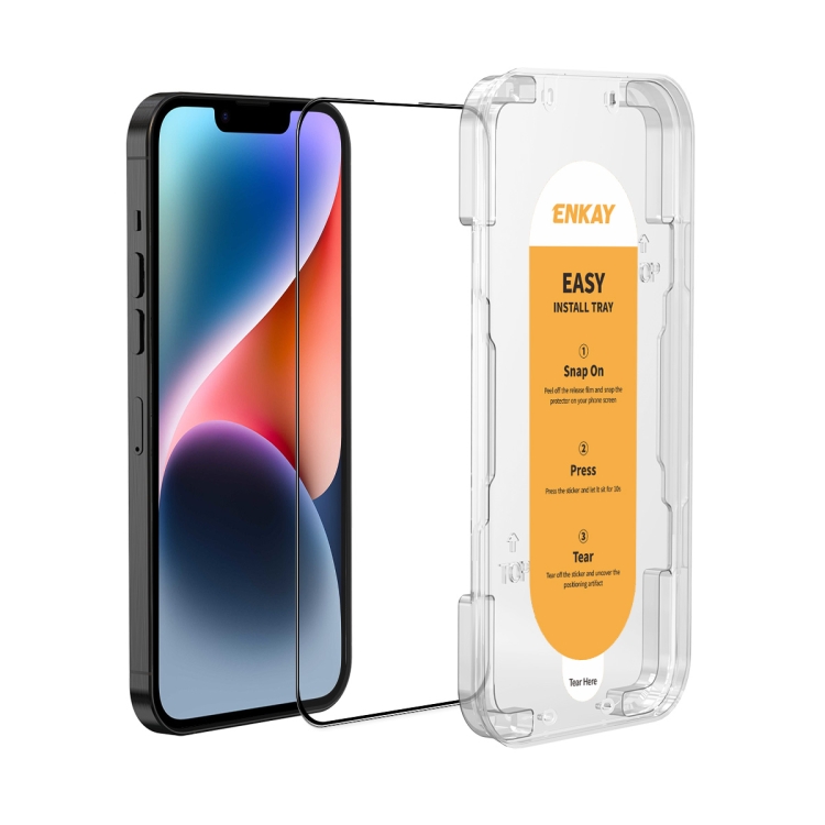 ENKAY 3D Edzett védőüveg Apple iPhone 14 telefonhoz akciós termékkép 1